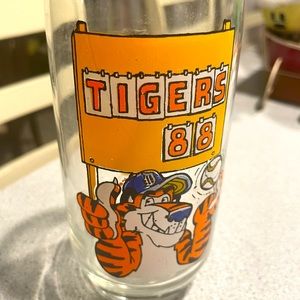 Detroit Tigers drinking glass. 1988. Burger King.